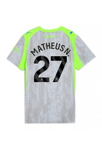 Manchester City Matheus Nunes #27 Voetbaltruitje 3e tenue Dames 2025-26 Korte Mouw